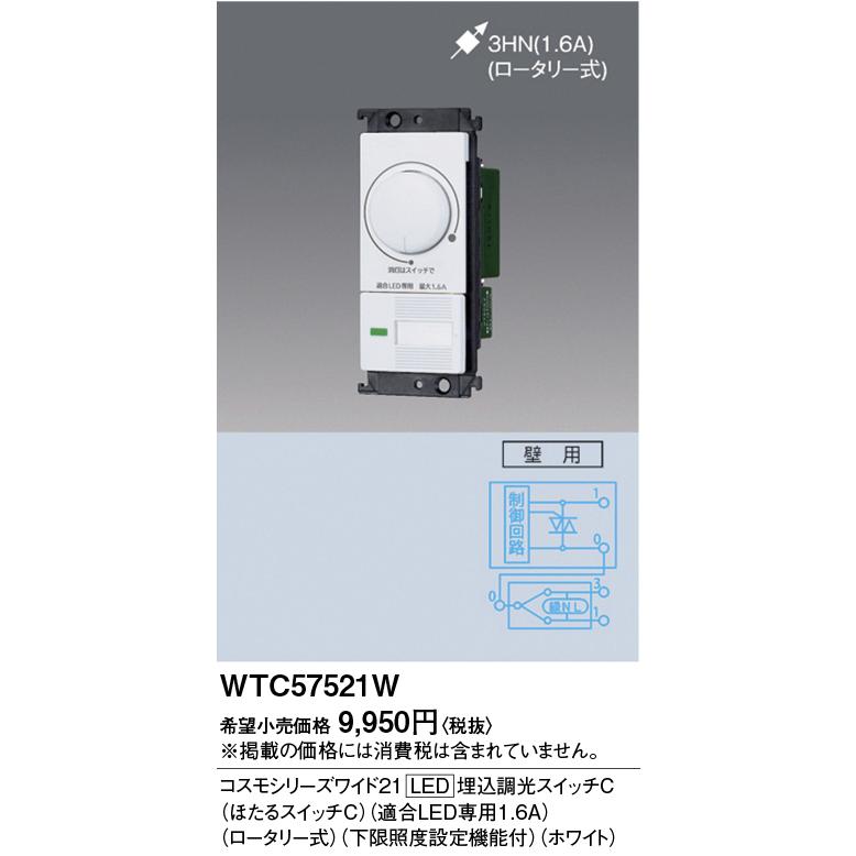 Panasonic（パナソニック） 電設資材 WTC57521W コスモシリーズ ワイド