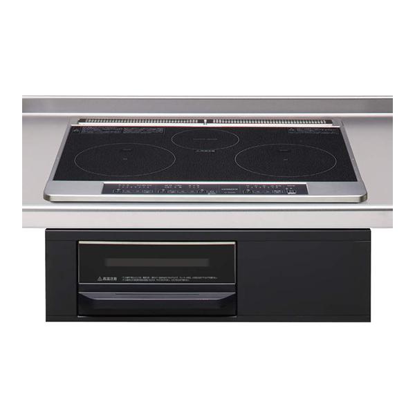 クリナップ ZZHTSK6AKK-E IHクッキングヒーター 2口IH+ラジエントヒーター 間口60cm 水無両面焼きグリル ブラック/ブラック 受注生産品 ♪§ | クリナップ