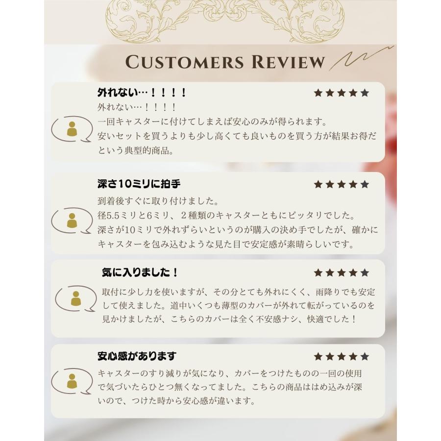 キャスターカバー 8個 外れにくい スーツケースカバー キャリーケースカバー 6cm |  | 13