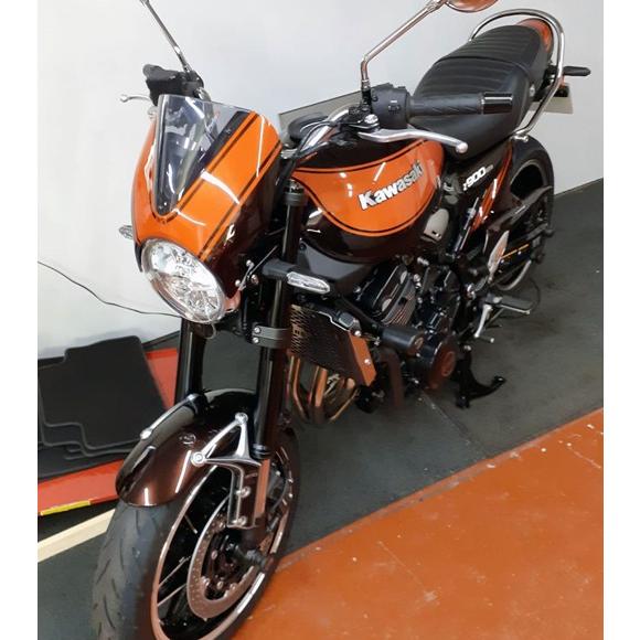 カワサキ Z900RS スモークシールド Odax ODAX オダックス POWER BRONZE ヘッドライトレンズシールド