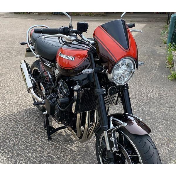 カワサキ Z900RS スモークシールド Odax ODAX オダックス POWER BRONZE ヘッドライトレンズシールド