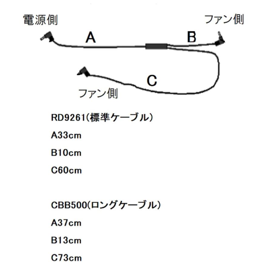 空調服 TM KU90450 R 綿・ポリ混紡 脇下マチ付き FAN2200BR・RD9261