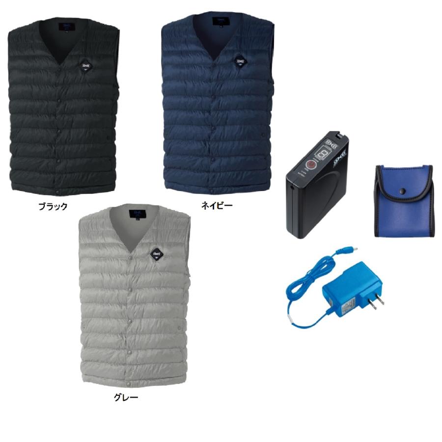 ヒーターベスト　LIULTRA1 空調服 ブラック バッテリーセット付き ヒーターベスト LIULTRA1 空調服 ブラック バッテリーセット付き