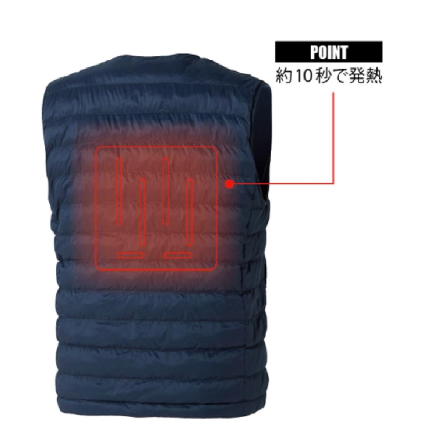 ヒーターベスト　LIULTRA1 空調服 ブラック バッテリーセット付き ヒーターベスト LIULTRA1 空調服 ブラック バッテリーセット付き