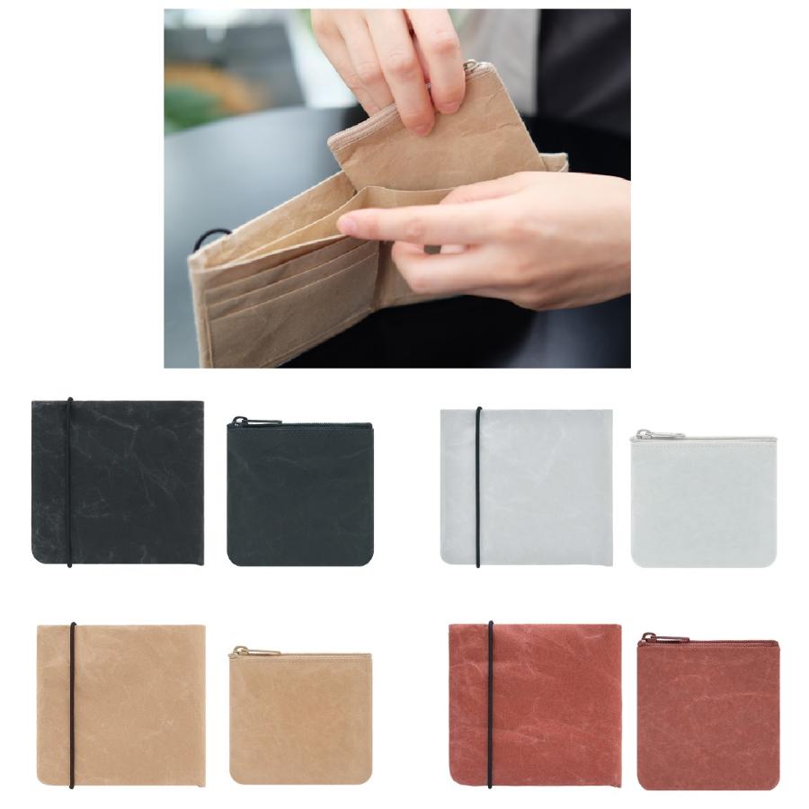 和紙製 2つ折り財布 コインケース セット : クーセレクトストア