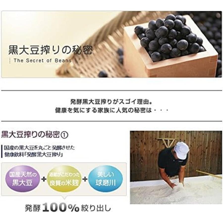 堤酒造 麹発酵 黒大豆搾り 720ml 4本セット (２ケ月相当)  国産黒豆100％ 健康飲料  無添加クエン酸 オーガニック  ミネラル サプリメントの画像