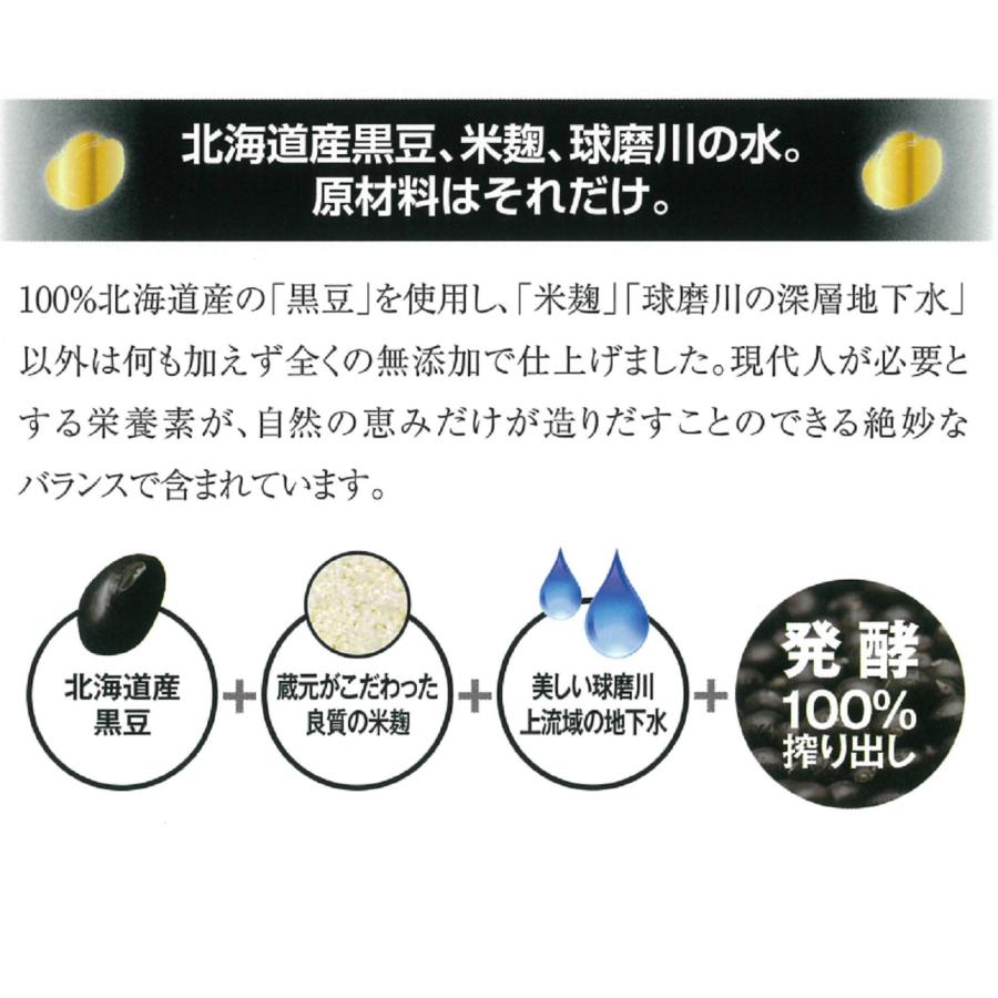 堤酒造 黒豆力 プレミアム 720ml 6本 国産黒豆 100％ 健康飲料 オーガニック  サプリメントの画像