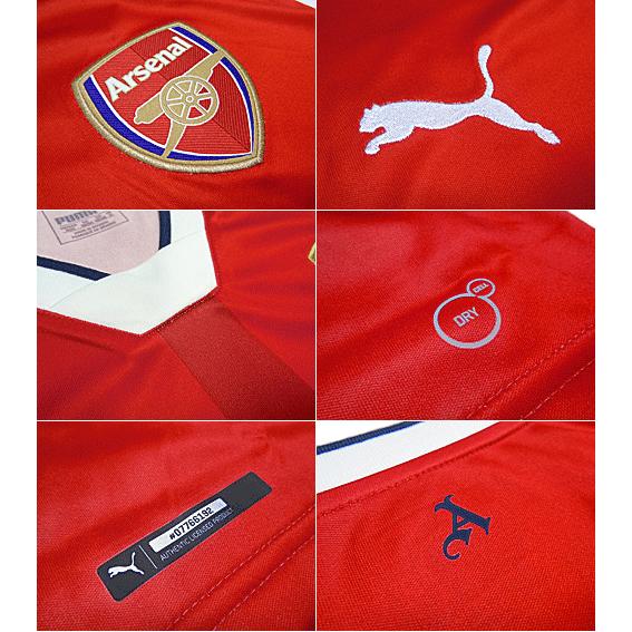 「Kページ」プーマサッカープレミアリーグ16 17アーセナルFCホーム プーマ) PUMA/16/17アーセナル/ホーム/半袖/エジル/プレミアリーグ