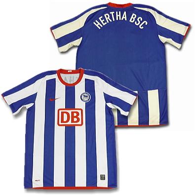 NIKE（ナイキ） 08/09ヘルタ・ベルリン ホーム 半袖ユニフォーム