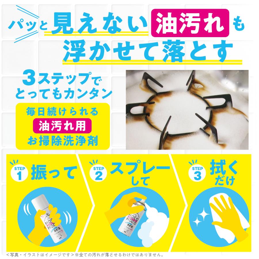 油汚れ 洗剤 キッチン 泡 スプレー 泡洗剤 つけ置き 除菌 換気扇 レンジフード コンロ 五徳 落とし スパイダーもこもこ 油汚れ用 420ml | スパイダー（コパ・コーポレーション） | 02