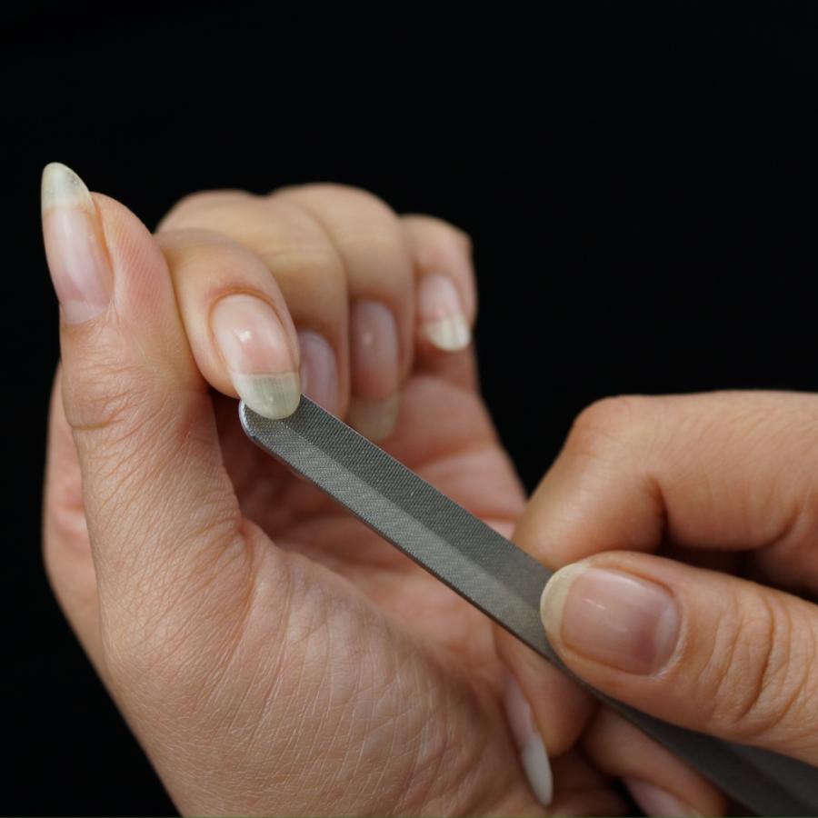 爪やすり 爪磨き ネイルケア プロ 爪 足 ステンレス 両面 全面