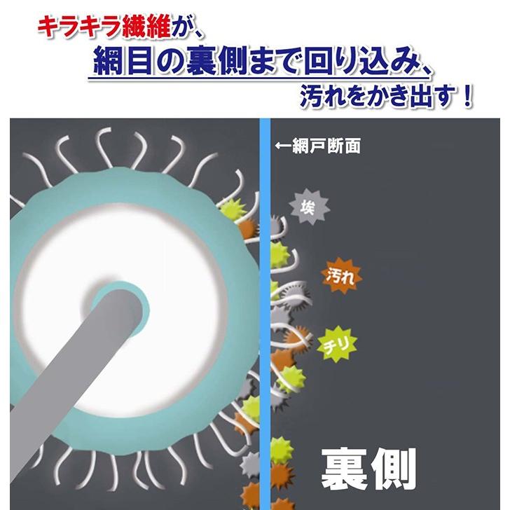 網戸 掃除 グッズ 掃除道具 簡単 便利 繰り返し 網戸ブラシ クリーナー 大掃除 マイクロファイバー NEW 網戸お掃除ローラー | ブランド登録なし | 03