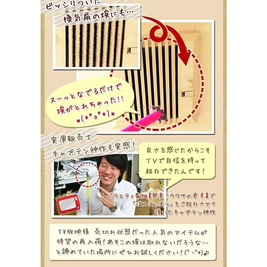 ほこり取りブラシ すき間 隙間 掃除 ブラシ 掃除グッズ 便利 繰り返し 冷蔵庫 ソファー 網戸 靴 大掃除 ほこりんぼう 2本入り イエロー ピンク ブラウン 45cm｜copa｜13