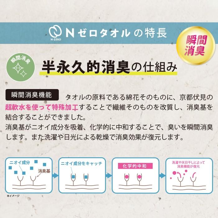 フェイス タオル 34cm×80cm 抗菌 防臭 消臭 ふわふわ 吸水 おしゃれ 無地 バス 大判 大きい 日本製 ギフト プレゼント 父の日 Nゼロタオル 単品 | ブランド登録なし | 05