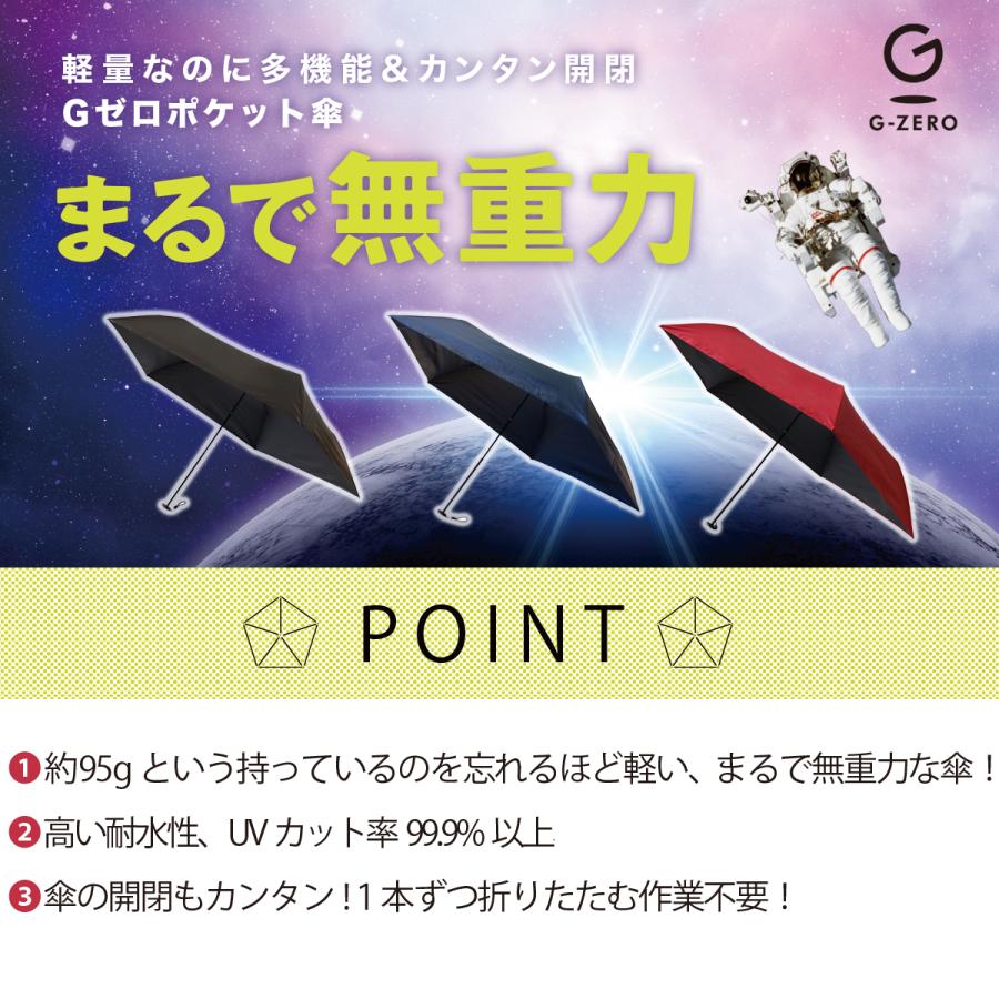 訳あり 折りたたみ傘 折りたたみ 折りたたみ日傘 日傘 メンズ レディース 傘 晴雨兼用 軽量 かるい 軽い 雨傘 耐風 遮熱 Gゼロ折りたたみ傘 レッド｜copa｜02