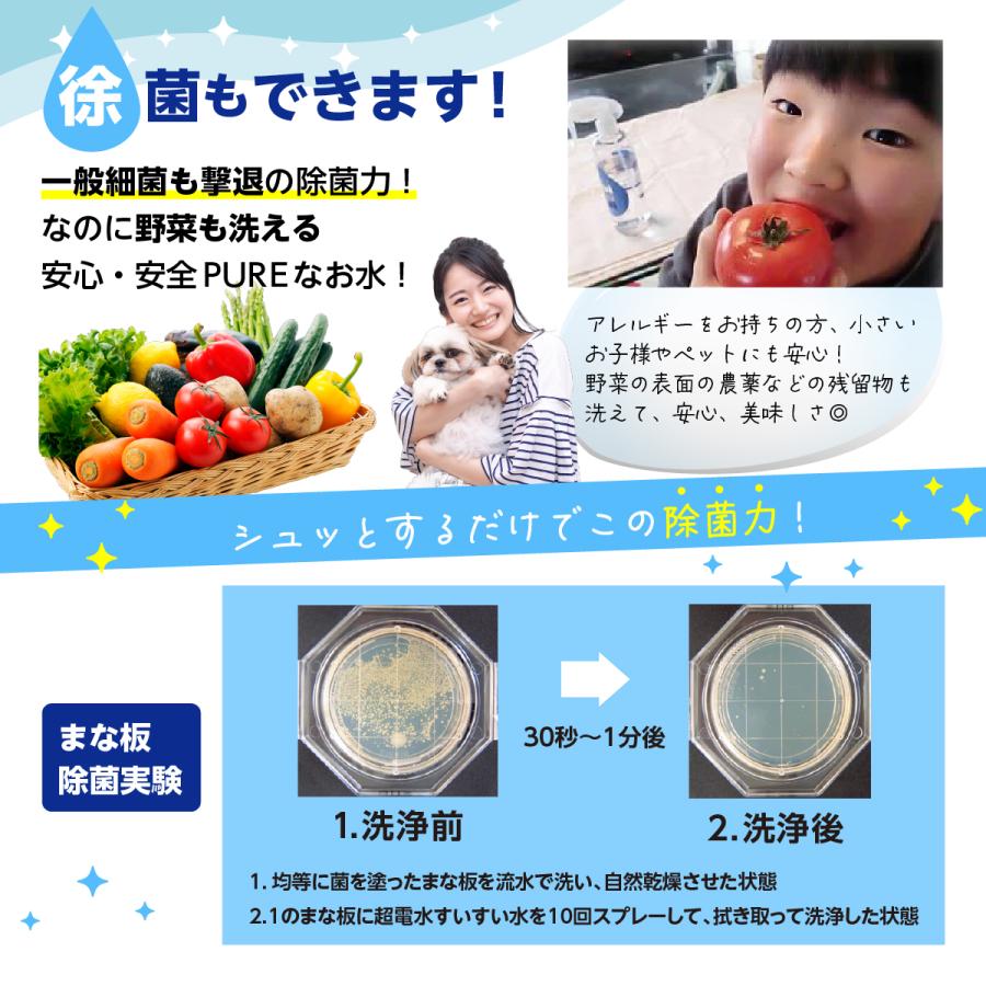 アルカリ電解水 電解水 マルチクリーナー スプレー 本体 除菌 消臭 洗剤 掃除 油汚れ キッチン 染み抜き 換気扇 超電水 すいすい水 suisuisui 400ml ボトル | ブランド登録なし | 08