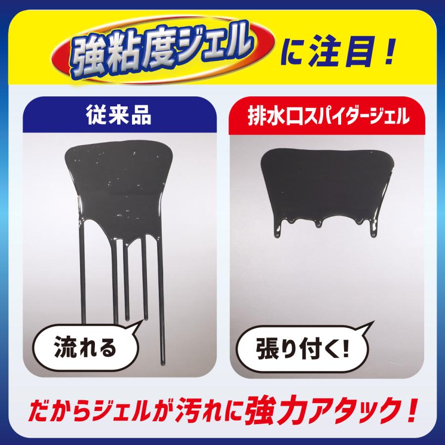 パイプクリーナー 強力 排水口 排水溝 排水溝クリーナー 排水管 掃除 つまり キッチン 洗面台 パイプ洗浄剤 浴室 パイプ 洗面所 排水口スパイダージェル 500ml | スパイダー（コパ・コーポレーション） | 03