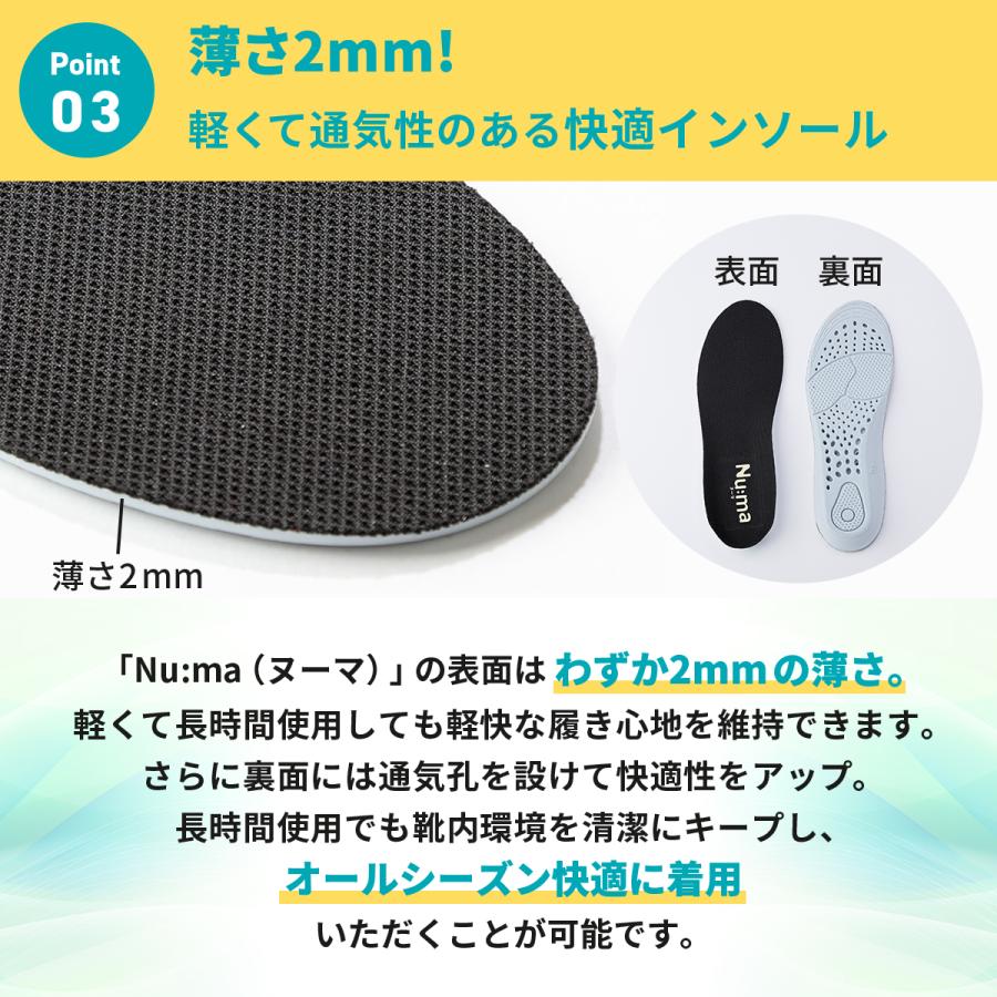超低反発インソールNu:ma 散歩 アウトドア 疲れにくい インソール スニーカー 姿勢 立ち仕事 中敷き レディース メンズ パンプス 革靴 かかと つま先 | ブランド登録なし | 09