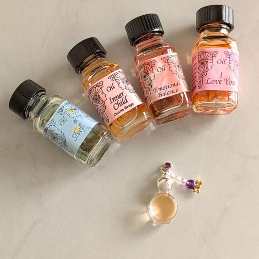 メモリーオイル 香水ボトル 1点物 「ハートスリープ」 香り アロマ 開運 叶う 願い 土日 発送可 アンシェント 効果 夢 お守り 幸福 潜在意識 引き寄せ 浄化 安眠 |  | 05