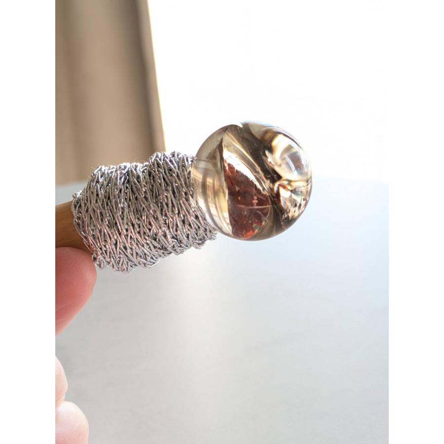 水晶とスモーキークォーツのワンド　ヒーリング　クリスタル　ワンド　W10 |  | 12