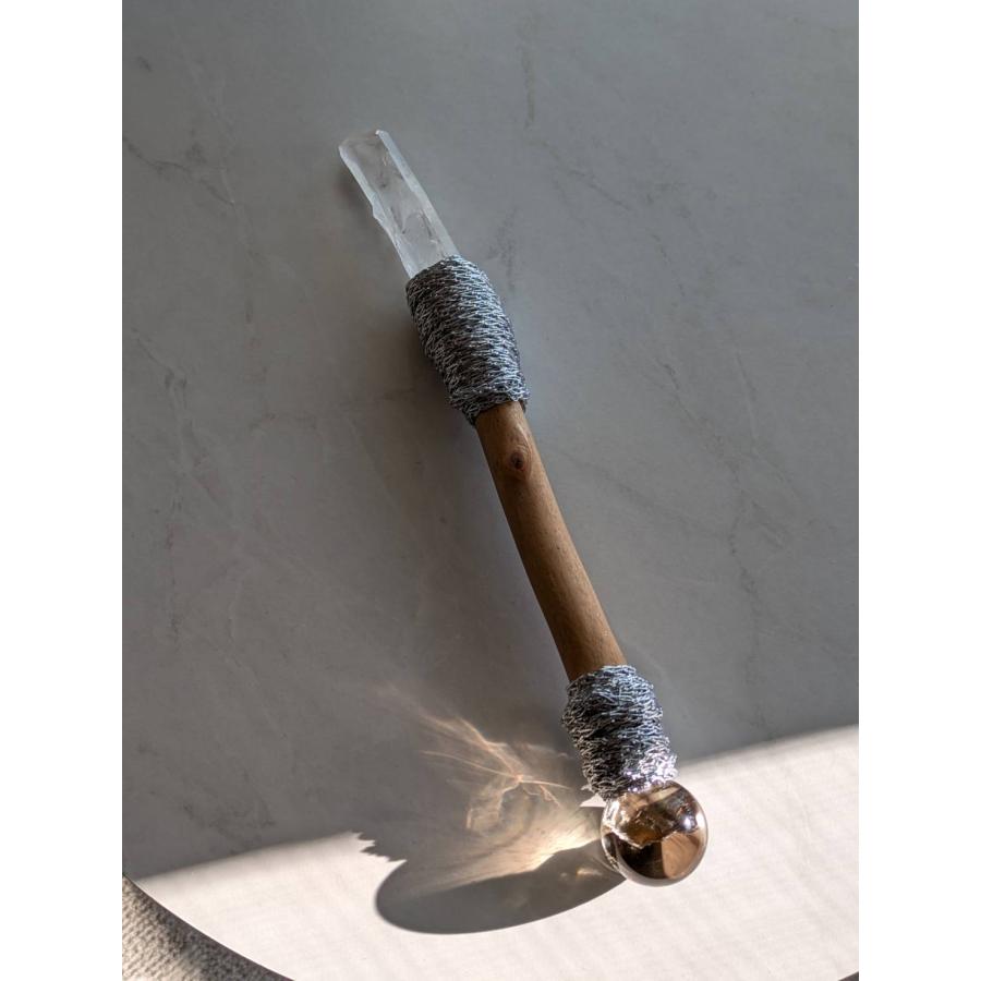 水晶とスモーキークォーツのワンド　ヒーリング　クリスタル　ワンド　W10 |  | 06