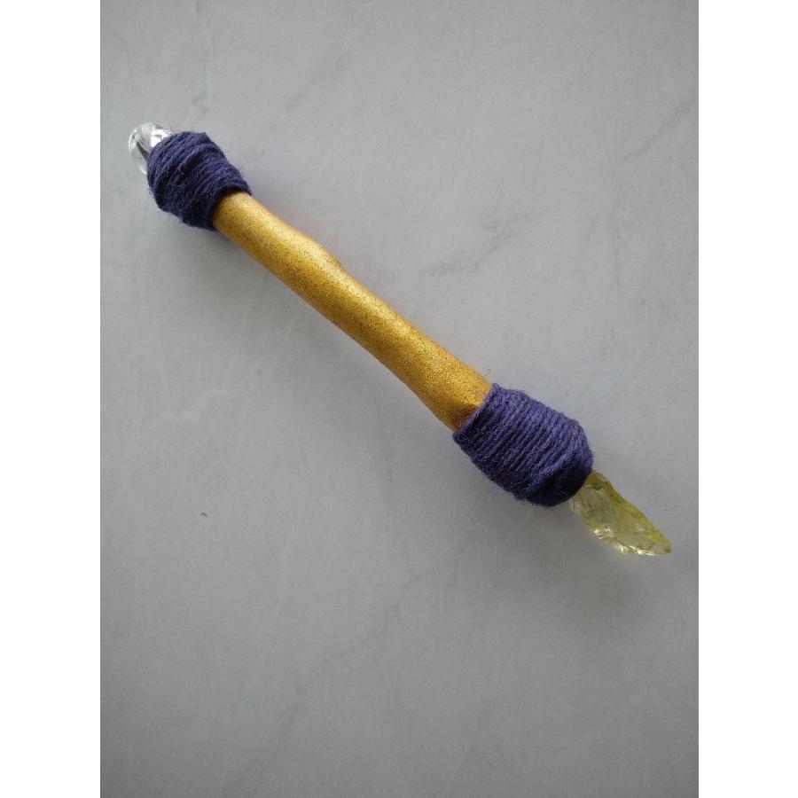 クリスタルワンド　シトリン　水晶　ヒーリング 潜在意識　瞑想　マインドフルネス w-002 |  | 02