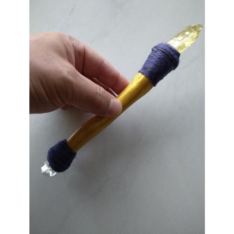 クリスタルワンド　シトリン　水晶　ヒーリング 潜在意識　瞑想　マインドフルネス w-002 |  | 05