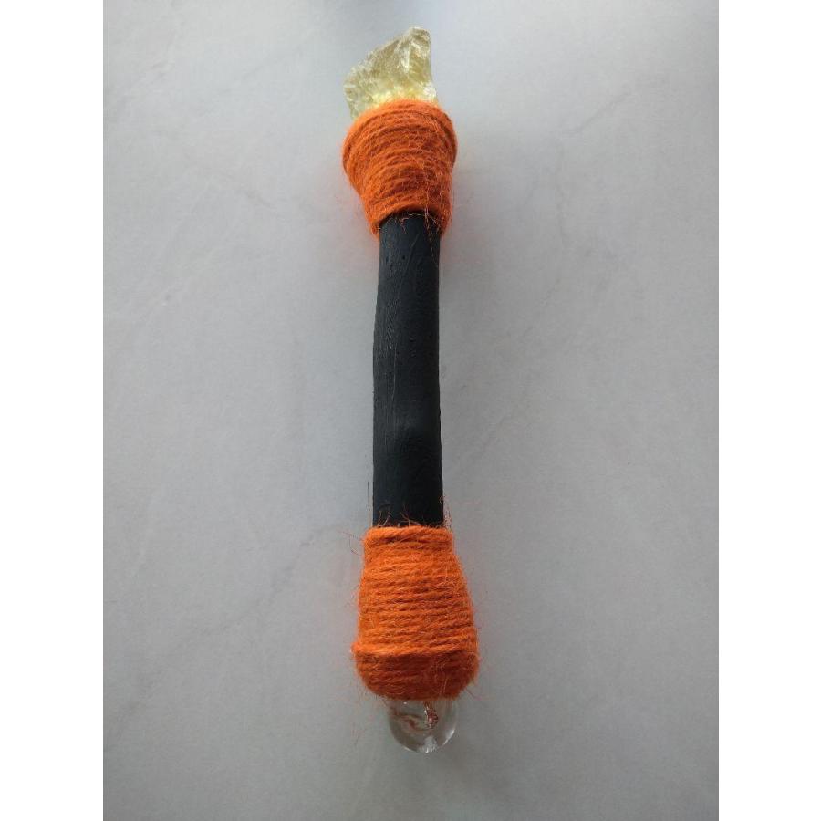 クリスタルワンド シトリン　水晶　ヒーリング　潜在意識　瞑想　マインドフルネス w-004 | 