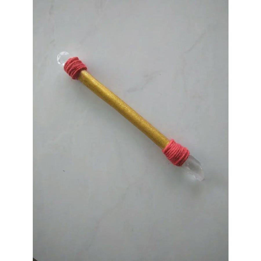 レムリアン水晶 クリスタルワンド 　ヒーリング　潜在意識  瞑想　　マインドフルネス w-006 |  | 02