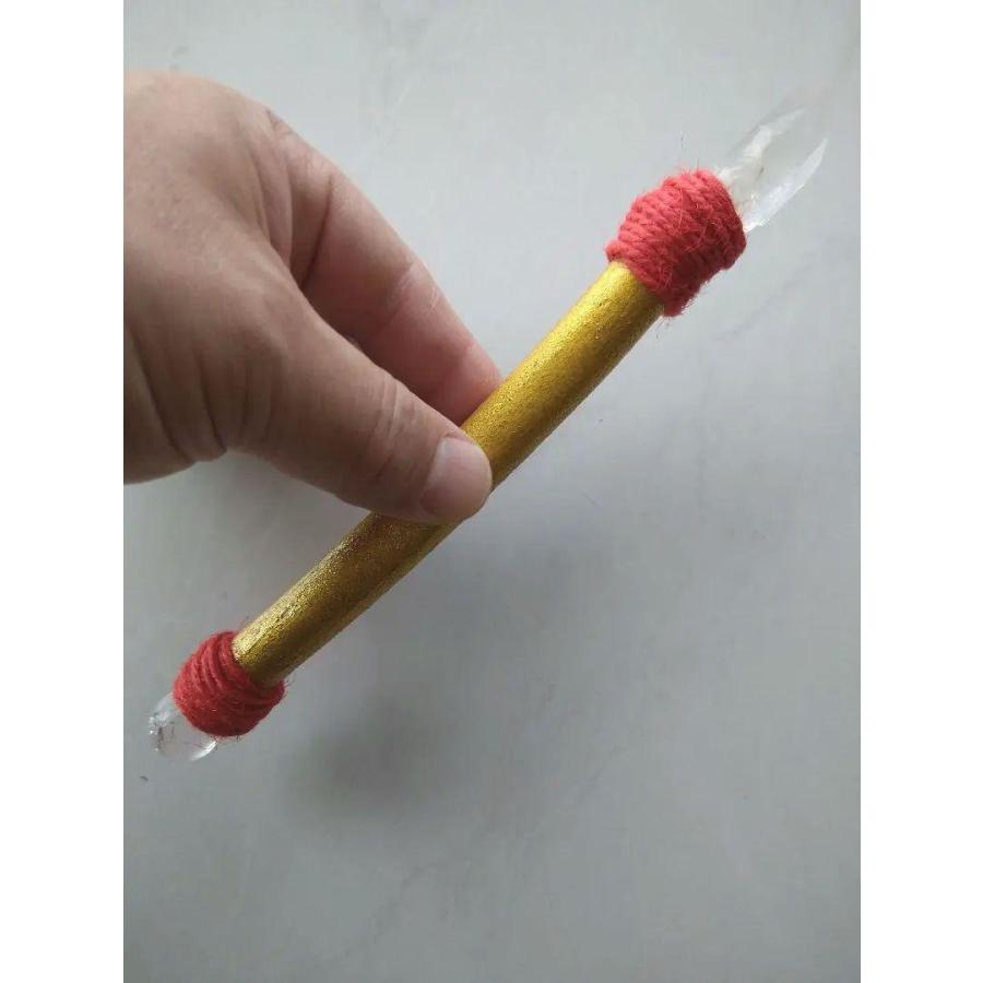 レムリアン水晶 クリスタルワンド 　ヒーリング　潜在意識  瞑想　　マインドフルネス w-006 |  | 05