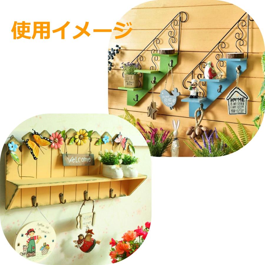 アンティークフック 金具 フック 壁掛け ネジ 20個 壁 帽子掛け 鞄