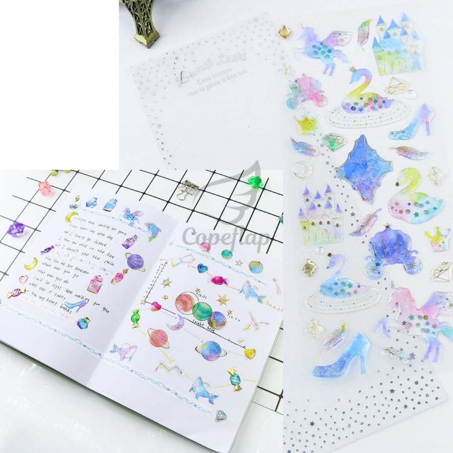 手帳シール シール かわいい 12枚 セット 子供 キラキラ ハート スケジュール帳 手帳 ぷっくりシール おしゃれ カレンダー 2561 コペフラップ 通販 Yahoo ショッピング