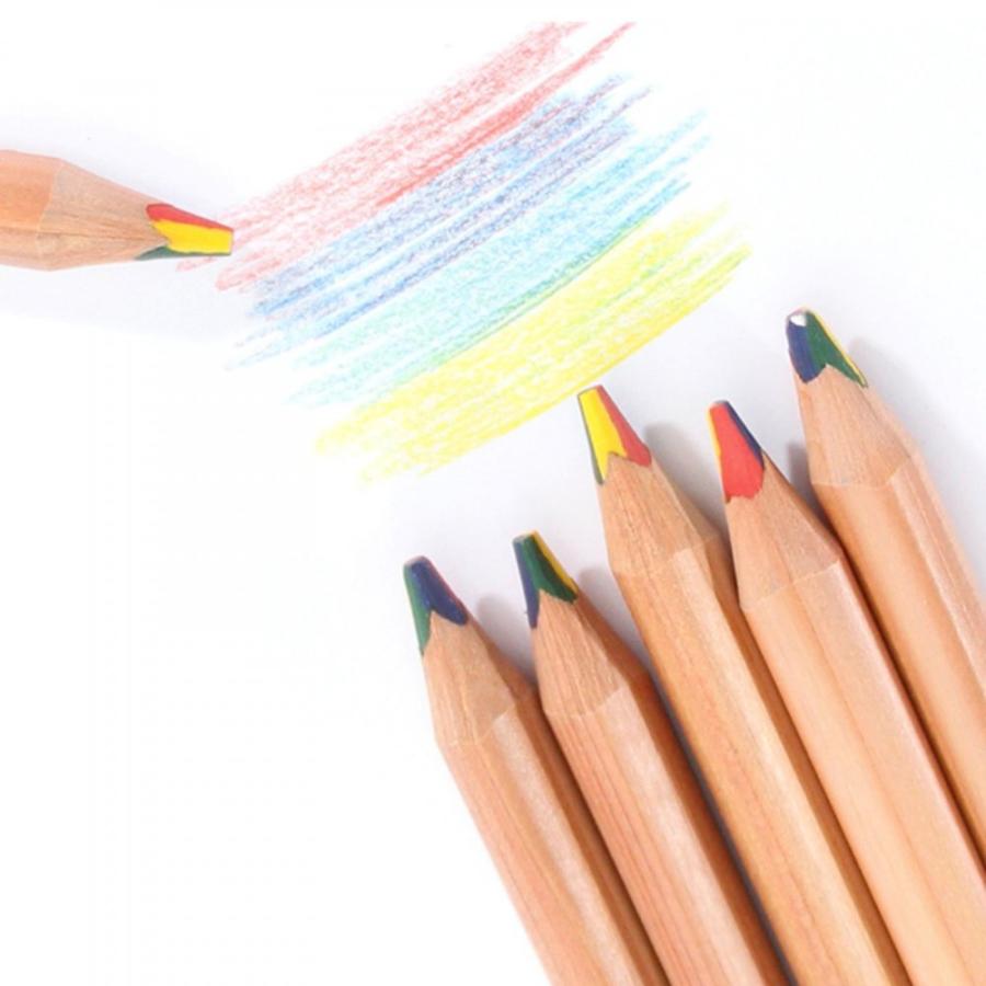 カラフル色鉛筆 本セット レインボー色鉛筆 4色芯 多色えんぴつ 色鉛筆 レインボー鉛筆 虹色鉛筆 2561 コペフラップ 通販 Yahoo ショッピング