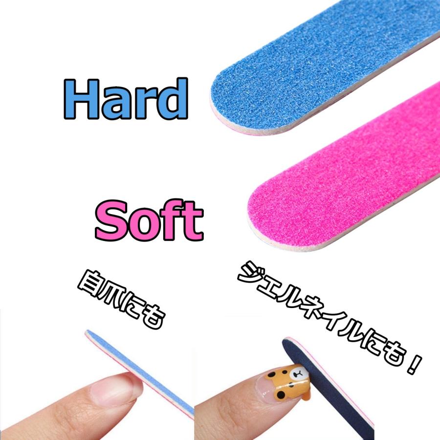 ネイルファイル 100枚セット 爪やすり つめやすり 爪ヤスリ ネイル