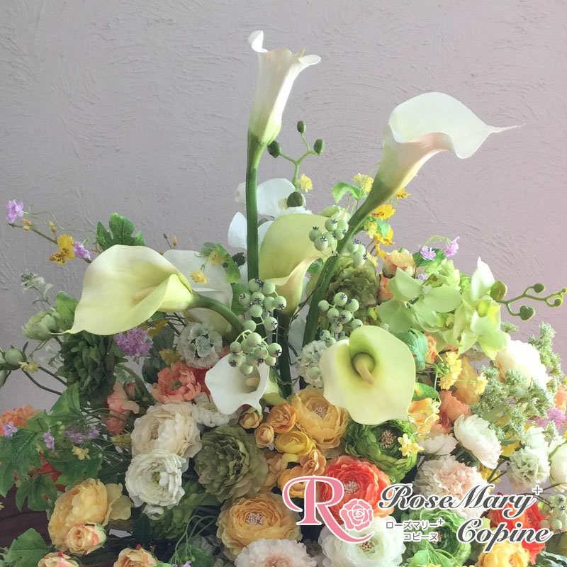 高級造花　造花　ギフト　アーティフィシャルフラワー　アーティシャルフラワー　お祝い　新築祝い　開院祝い　開店祝い　プレゼント　オーダー 花束、アレンジメント