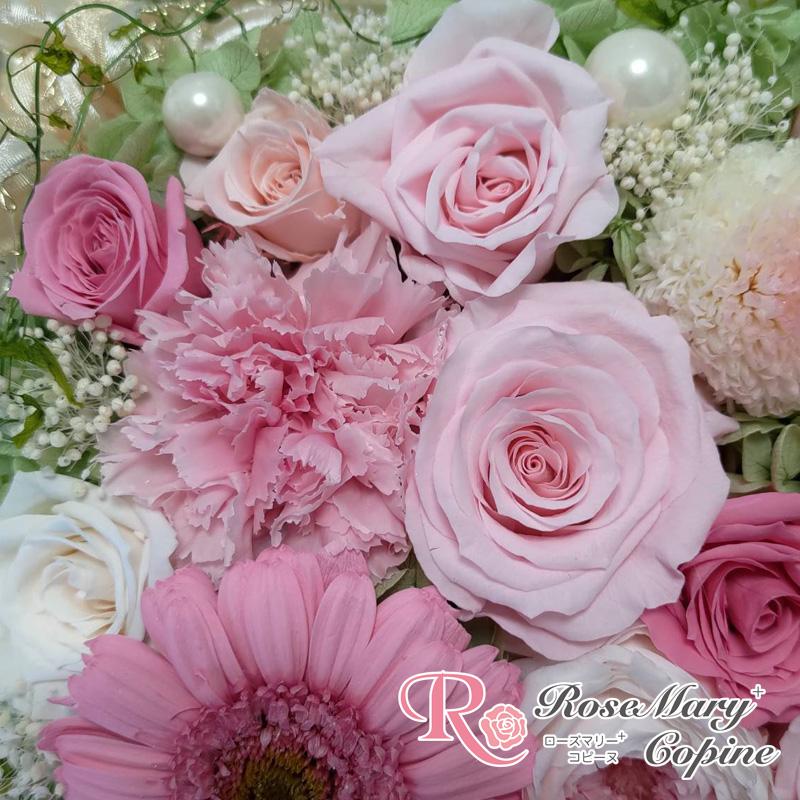 プリザーブドフラワー 花 ギフト 壁掛け ボックスアレンジ 結婚祝い