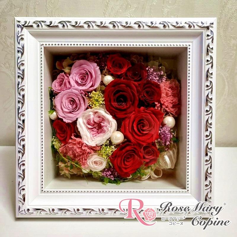 プリザーブドフラワー　ボックス　花　壁掛け 楽天市場】プリザーブドフラワー ボックス ギフト 花 プレゼント