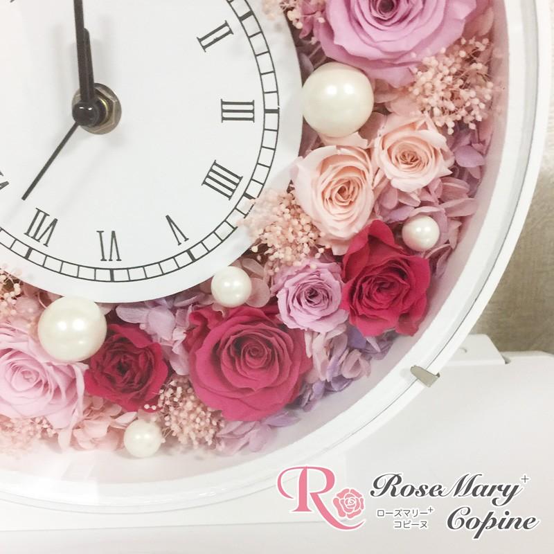 プリザーブドフラワー 時計 花時計 結婚祝い 還暦祝い 誕生日 お祝い 贈り物 プレゼント ギフト 送料無料 Fc 008 Fc 008 ローズマリーコピーヌyahoo 店 通販 Yahoo ショッピング