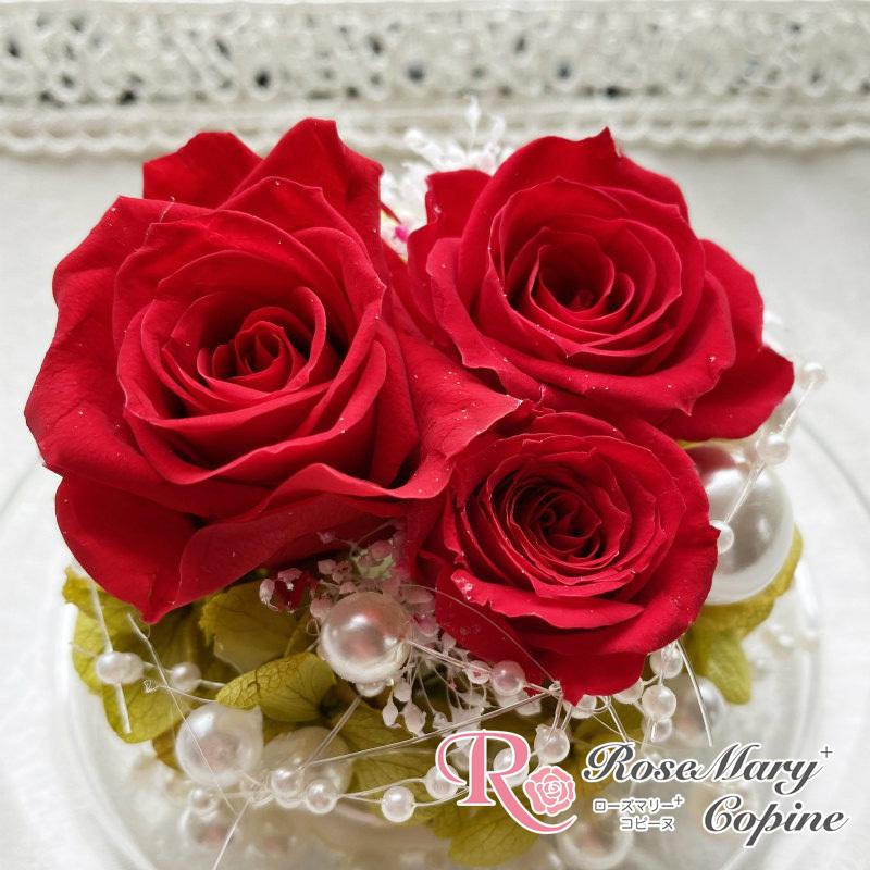 プリザーブドフラワー 花 ギフト ガラスドーム お祝い 結婚祝い 新築