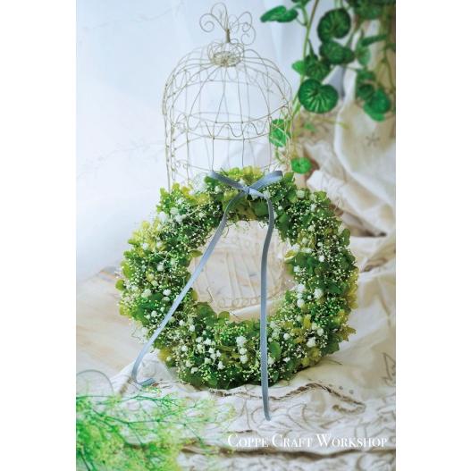 ドライフラワー 手作りキット ハンドメイドキットふわふわ 可愛い あじさい かすみ草 リースキット レシピ付 Kit04 Coppe Craft Workshop 通販 Yahoo ショッピング