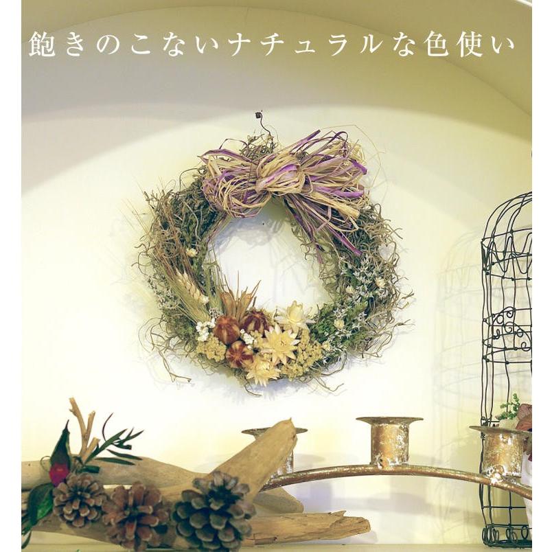 ドライフラワー リース 玄関 夏 麦 白い花 ナチュラルリース ホワイトデー お返し Wr0009 Coppe Craft Workshop 通販 Yahoo ショッピング