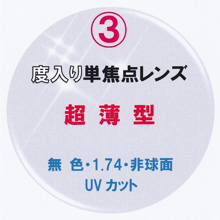 ＜レンズのみ＞度付きレンズ 超薄型