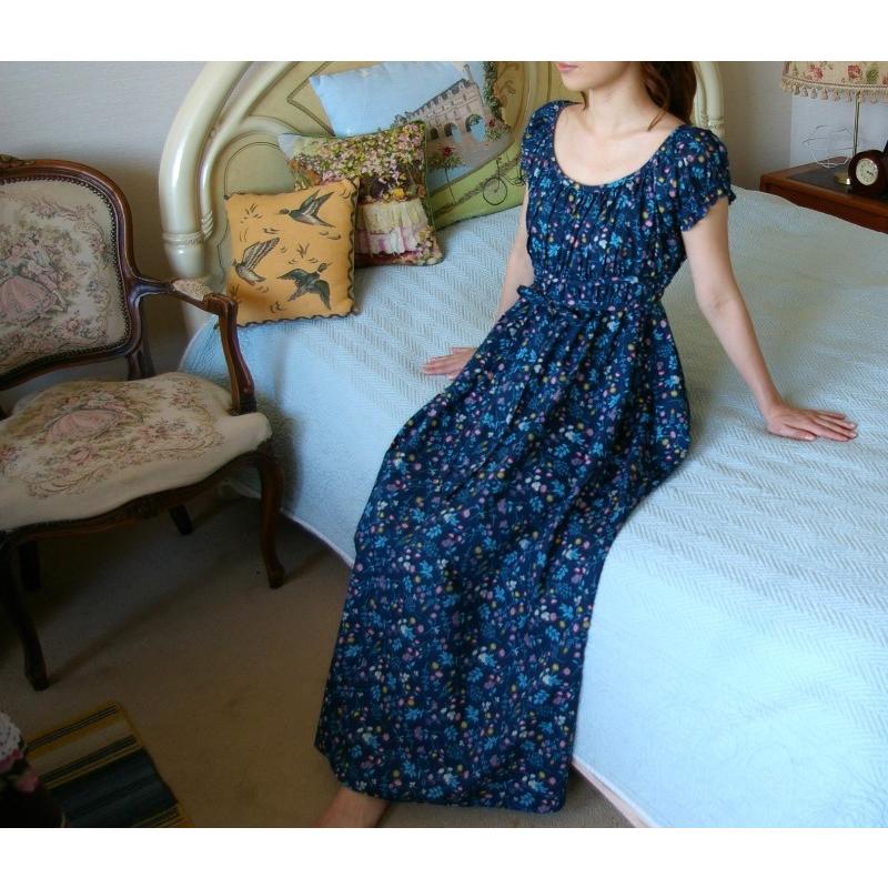 New Katsue Desgin ネグリジェ ウェンディ 小花 ワンピース コットン お部屋着 パジャマ ナイトウェア ルームウェア プリンセス 綿 日本製 5starinspections Com