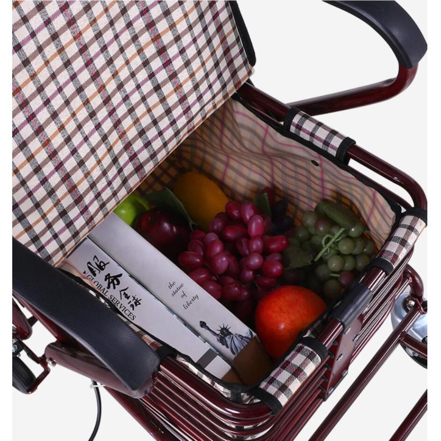 シルバーカー 老人用 手押し車 折りたためる フットペダル付き 高齢者