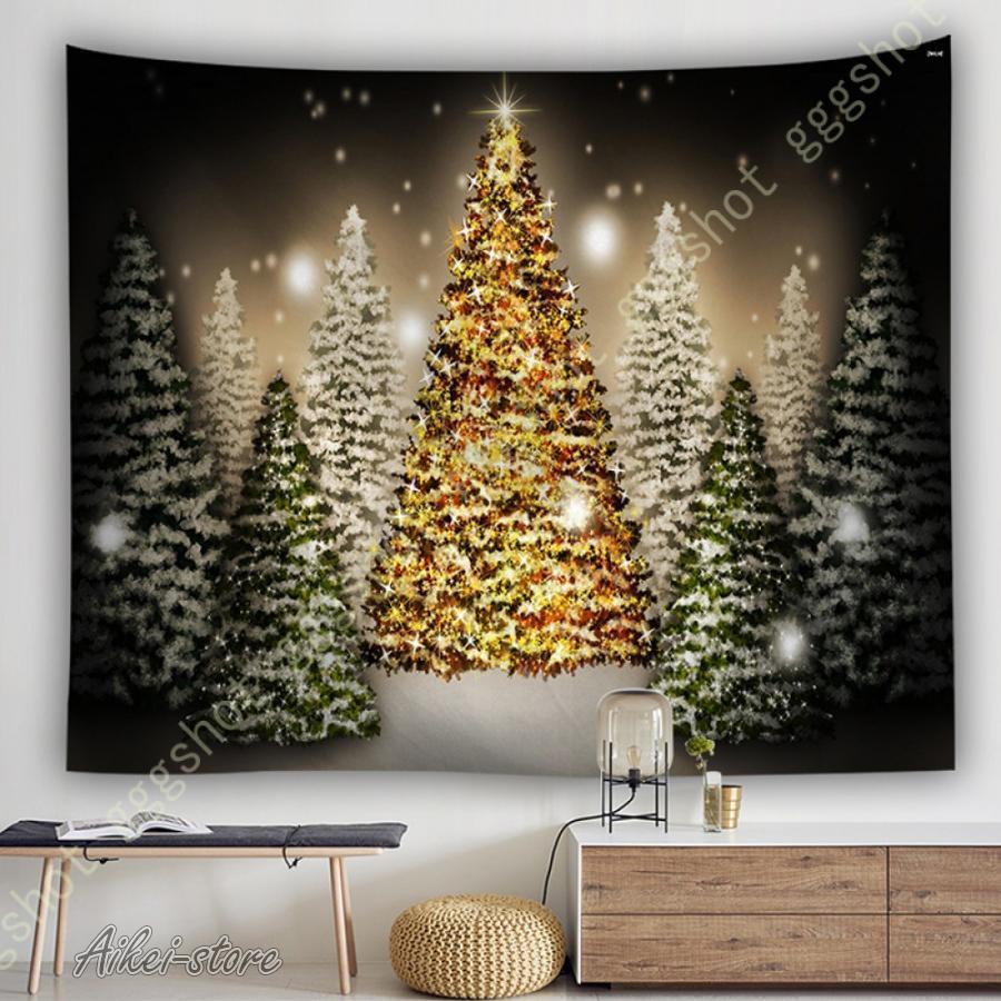 タペストリー クリスマスツリー クリスマス 壁掛け 間仕切り インテリア おしゃれ 多機能 布ポスター カーテン 新築祝い お店 メリークリスマス ホームデコ | ブランド登録なし