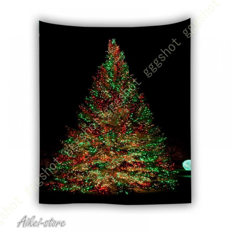 タペストリー クリスマスツリー クリスマス 壁掛け 間仕切り インテリア おしゃれ 多機能 布ポスター カーテン 新築祝い お店 メリークリスマス ホームデコ | ブランド登録なし | 13