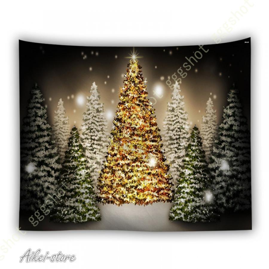 タペストリー クリスマスツリー クリスマス 壁掛け 間仕切り インテリア おしゃれ 多機能 布ポスター カーテン 新築祝い お店 メリークリスマス ホームデコ | ブランド登録なし | 14
