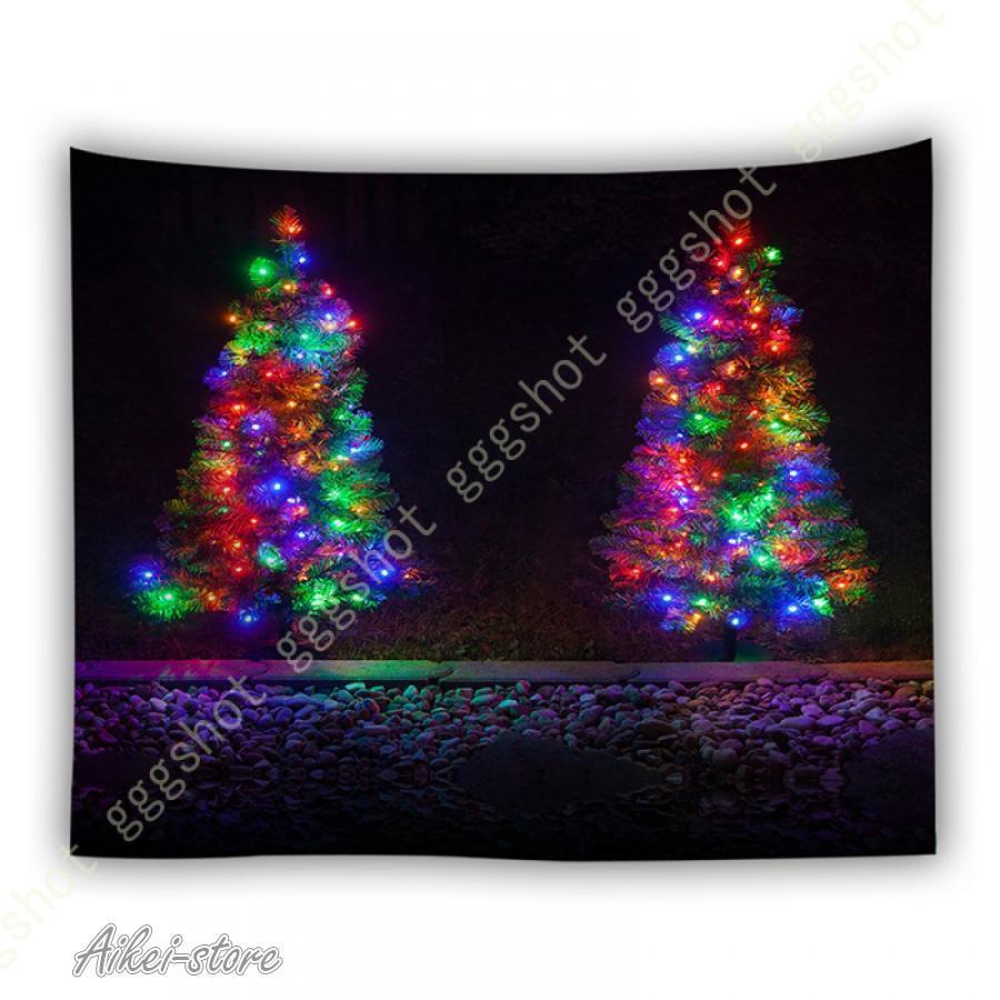 タペストリー クリスマスツリー クリスマス 壁掛け 間仕切り インテリア おしゃれ 多機能 布ポスター カーテン 新築祝い お店 メリークリスマス ホームデコ | ブランド登録なし | 15