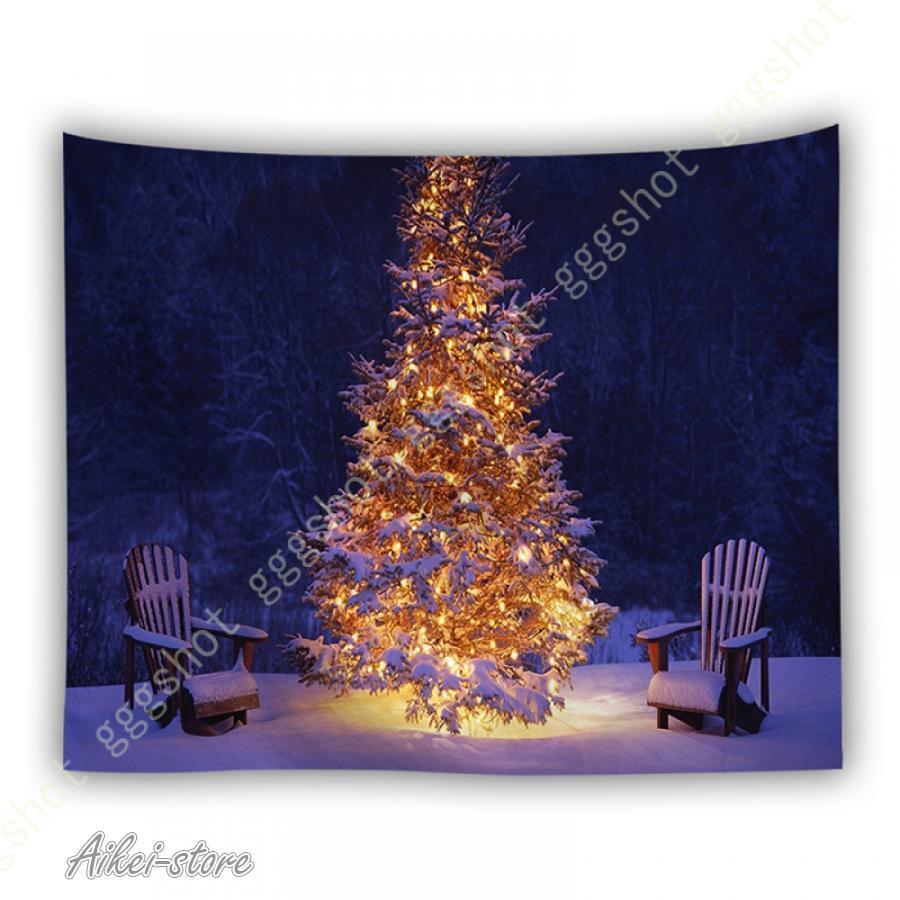 タペストリー クリスマスツリー クリスマス 壁掛け 間仕切り インテリア おしゃれ 多機能 布ポスター カーテン 新築祝い お店 メリークリスマス ホームデコ | ブランド登録なし | 16