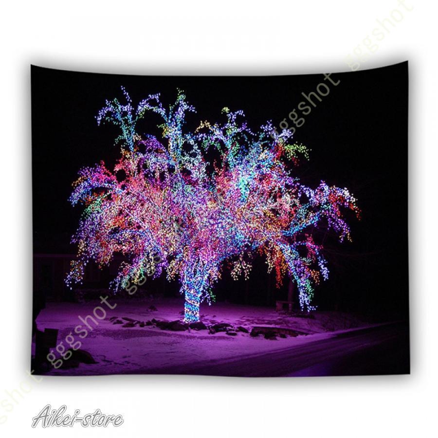 タペストリー クリスマスツリー クリスマス 壁掛け 間仕切り インテリア おしゃれ 多機能 布ポスター カーテン 新築祝い お店 メリークリスマス ホームデコ | ブランド登録なし | 17